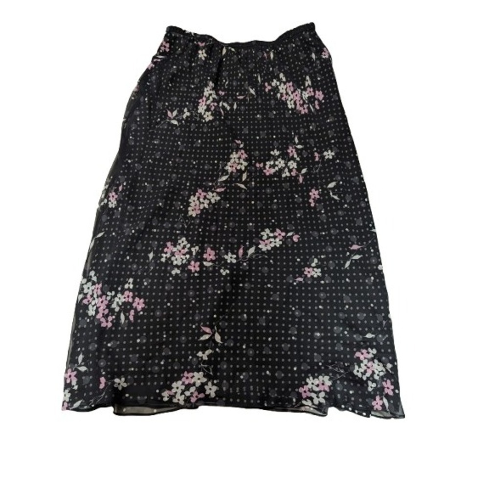 Vintage Fashion‎ Bug Reversible Maxi Skirt 22/24 Whimsigoth Fairy Polka Dot Goth
